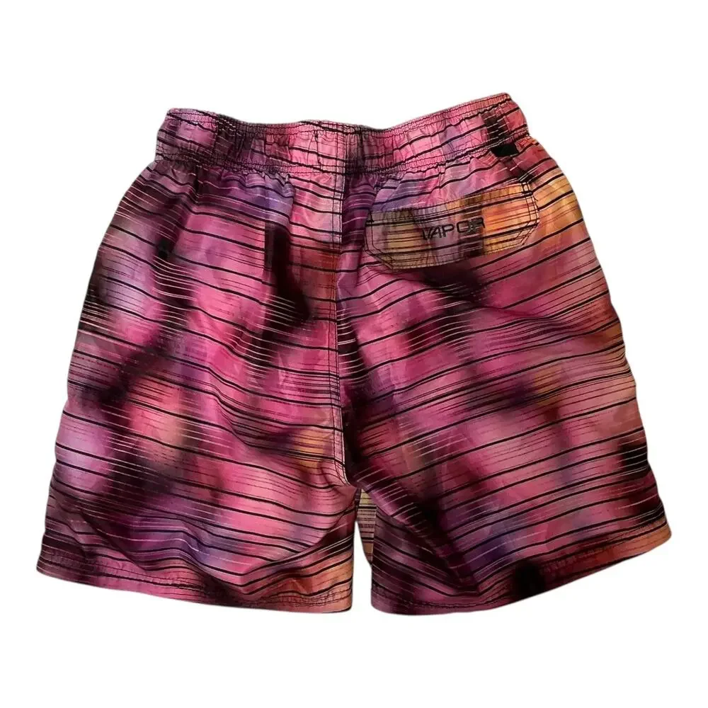 Body Glove Vapor Fall Sunset Maui Swim Trunks Orange Pink Black Small 30